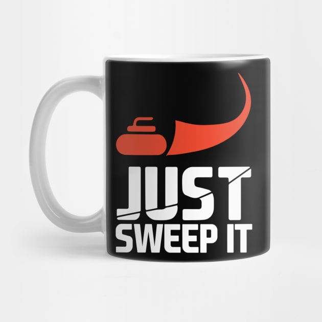 Just Sweep it! Funny Curling Gift by Jamrock Designs